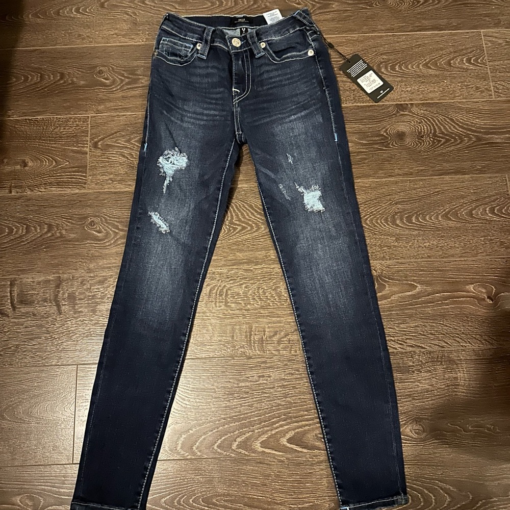 True Religion Halle mid rise super skinny 26